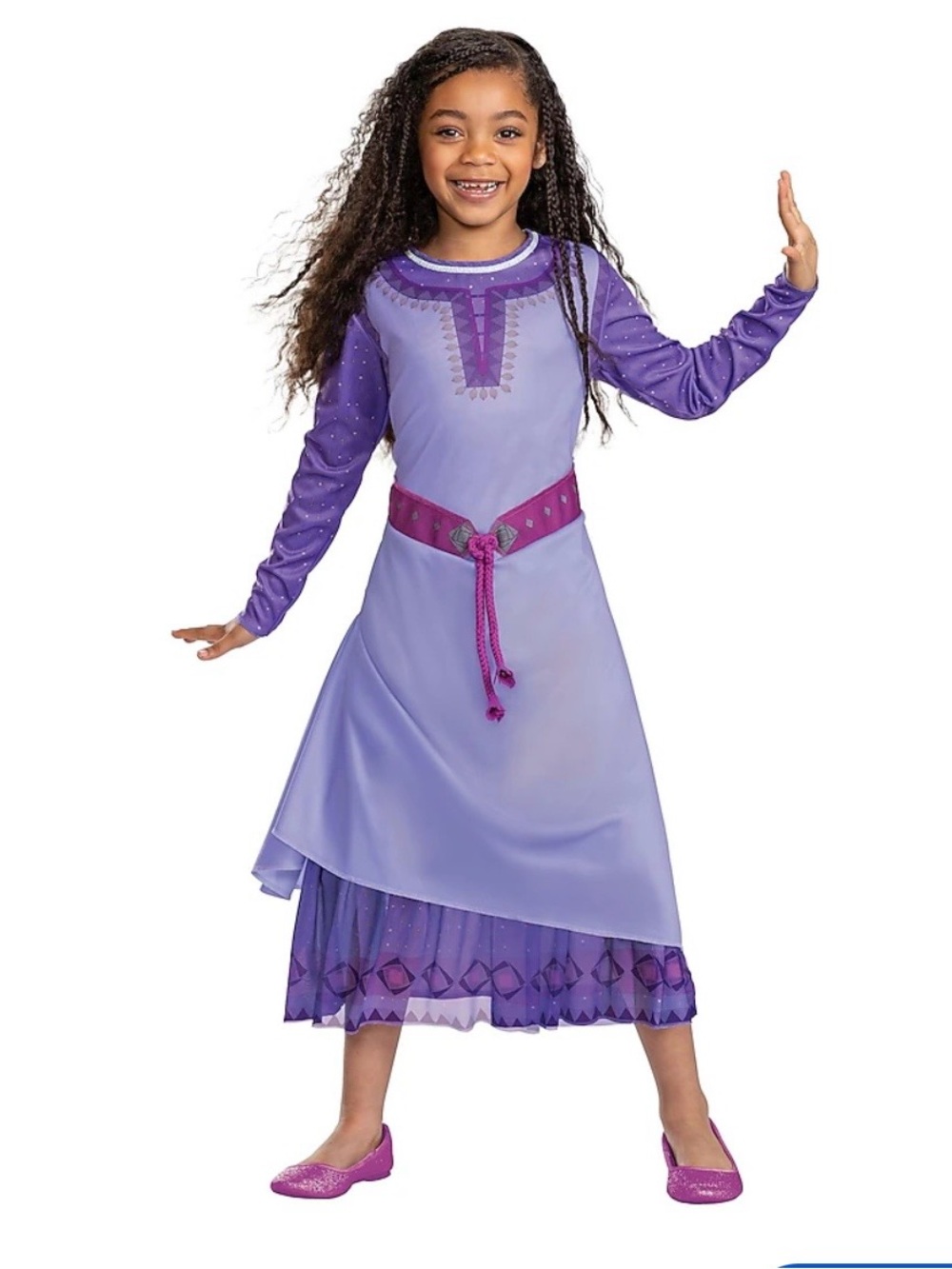 Authentic Disney Store Asha Costume from the movie Wish Size 5/6